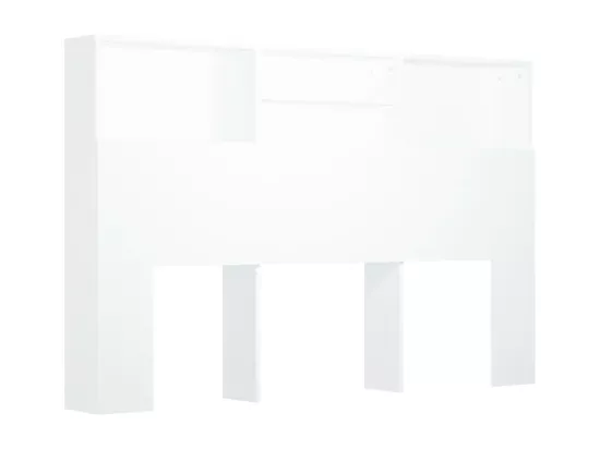 Armoire de tête de lit Blanc 160x19x103,5 cm