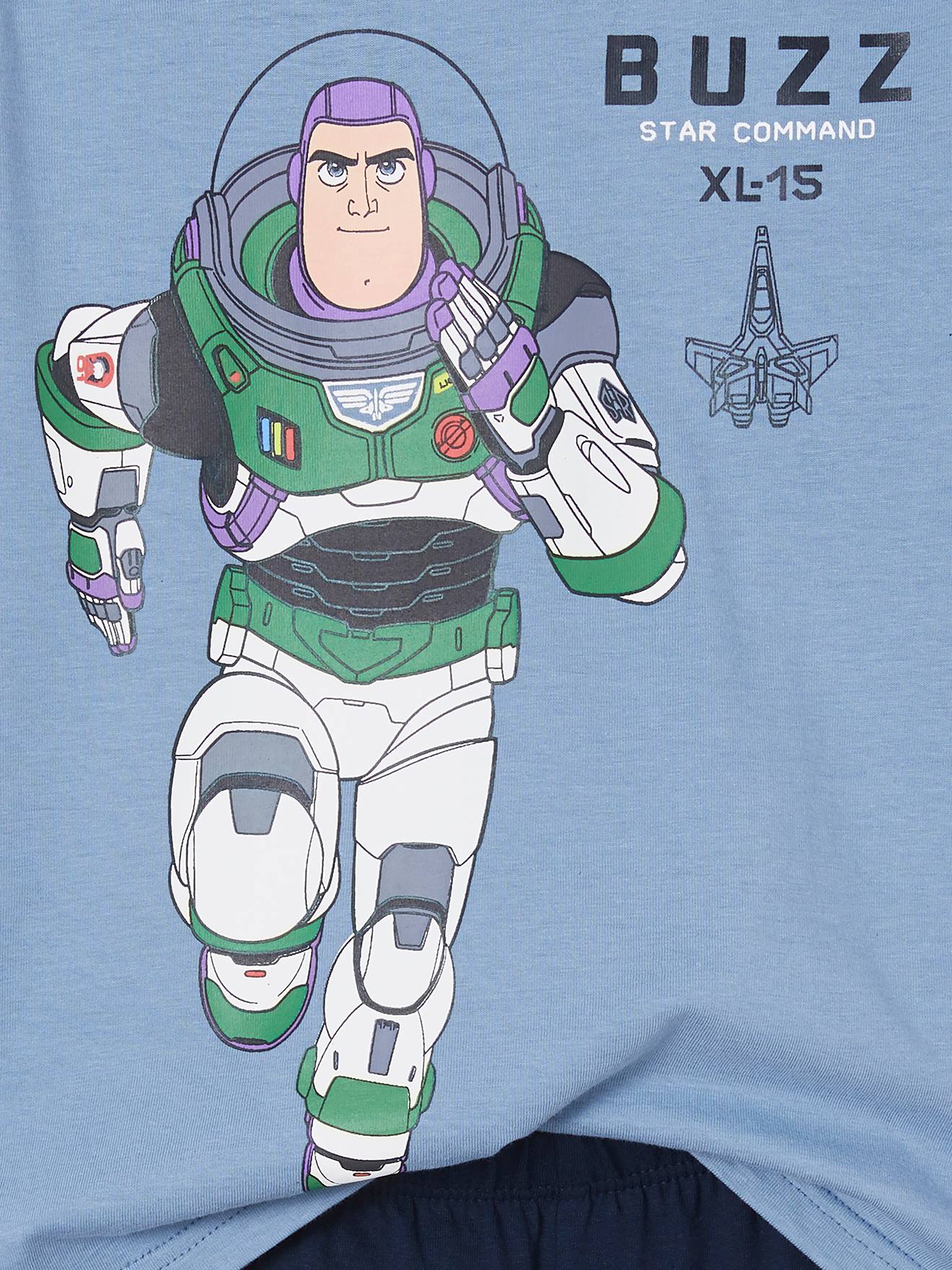 Pijama infantil azul-ardósia do Buzz Lightyear da Pixar® com shorts.