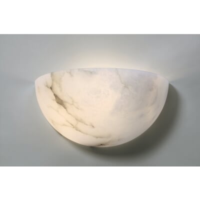 Wandleuchte Alabaster, Flach