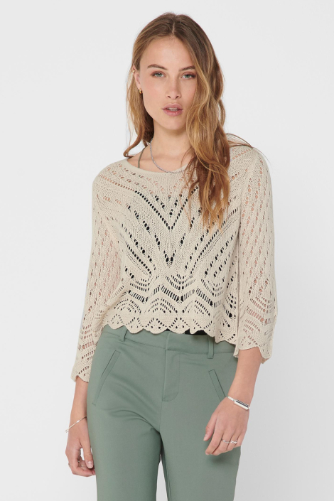 Jacqueline de Yong beige dames trui