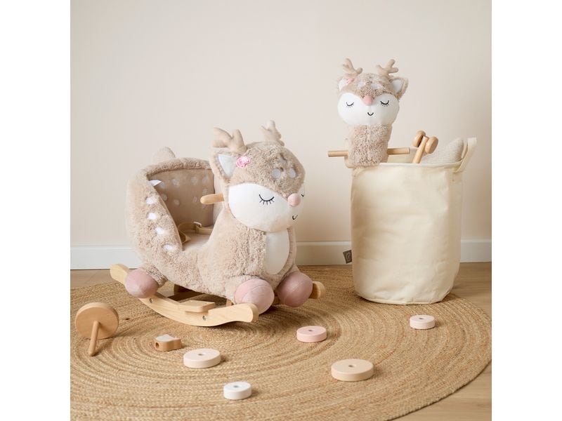 bieco Steckentier Reh Ella Beige/Weiss Steckenreh