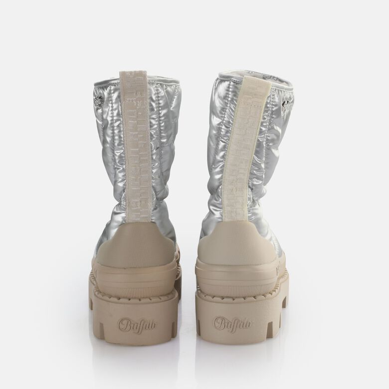 Raven Snow Boot Bottines vegan, argent