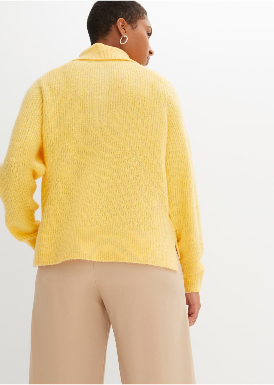 Pull en maille à col polo