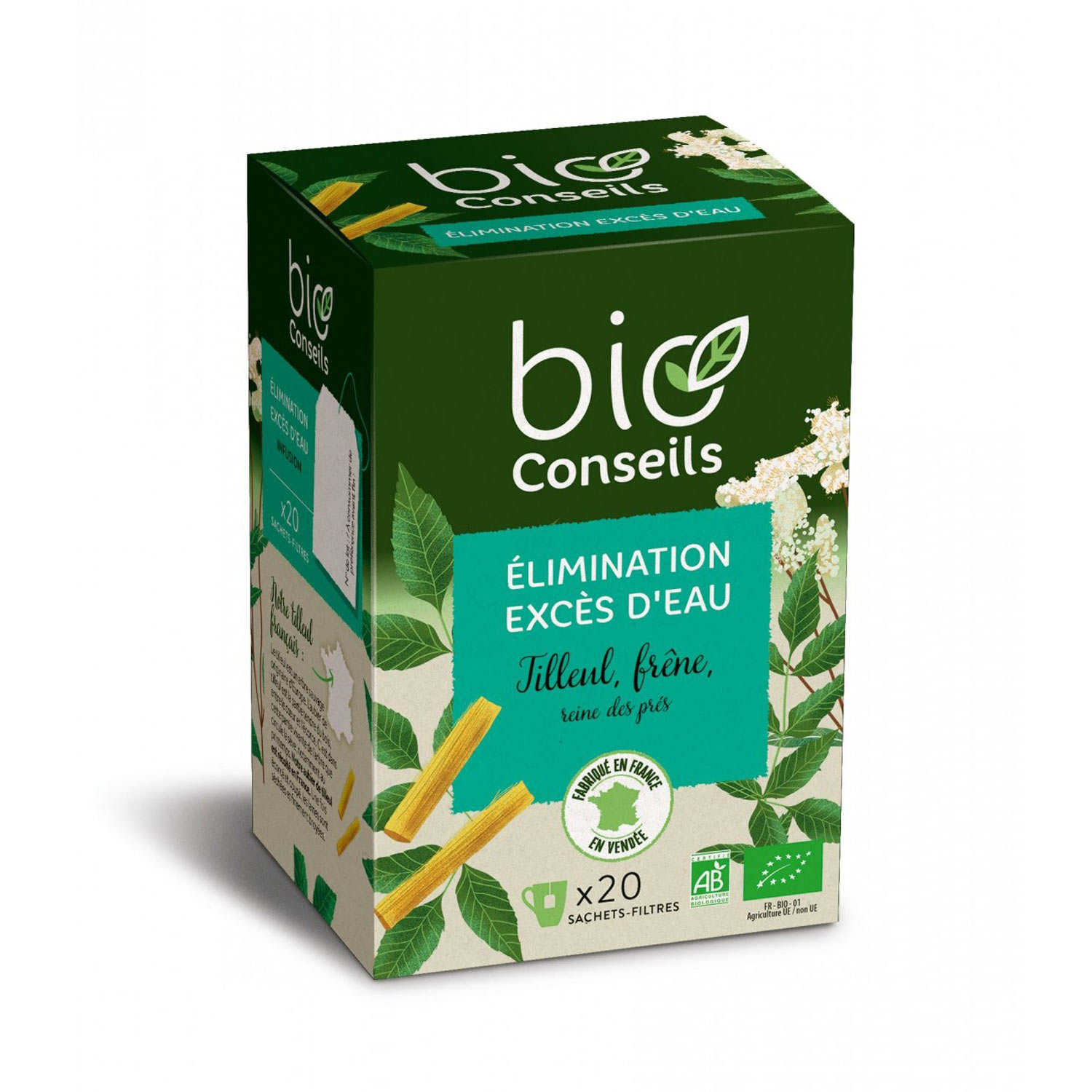 Infusion excès d'eau élimination Bio