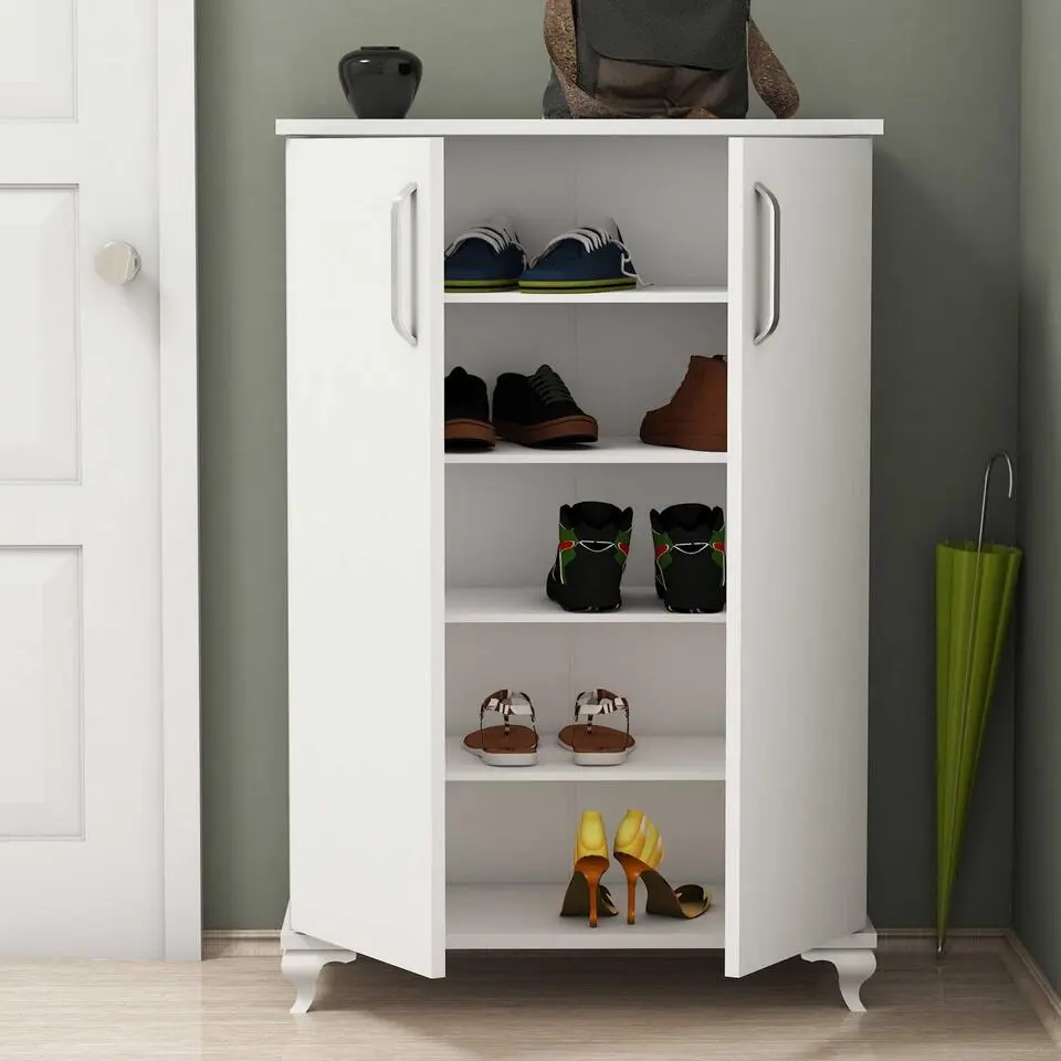 Emob Almaren Schoenenkast - 18mm Melamine - 72x100x32 Wit