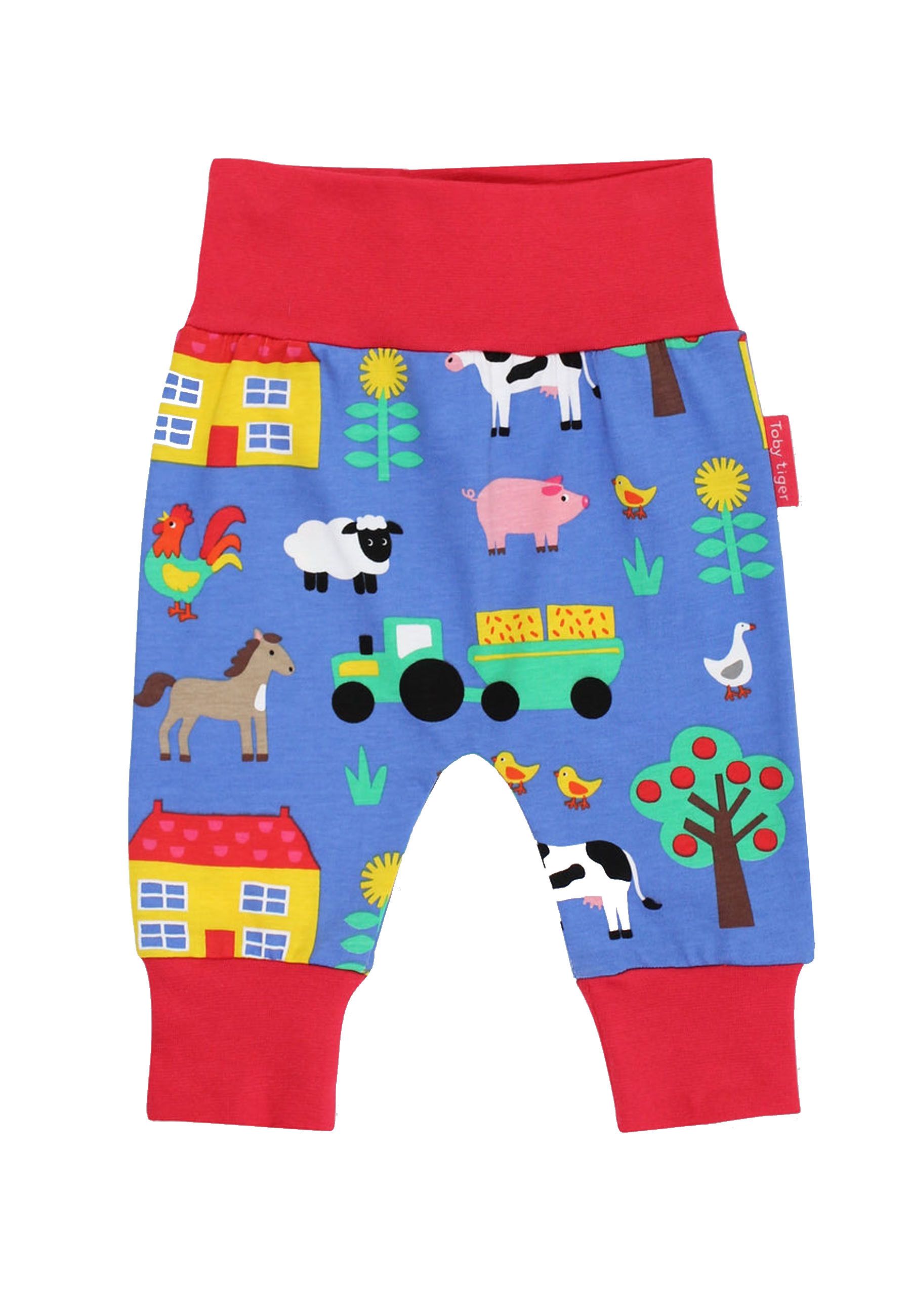 Toby Tiger Babyhose mit Bauernhof Print