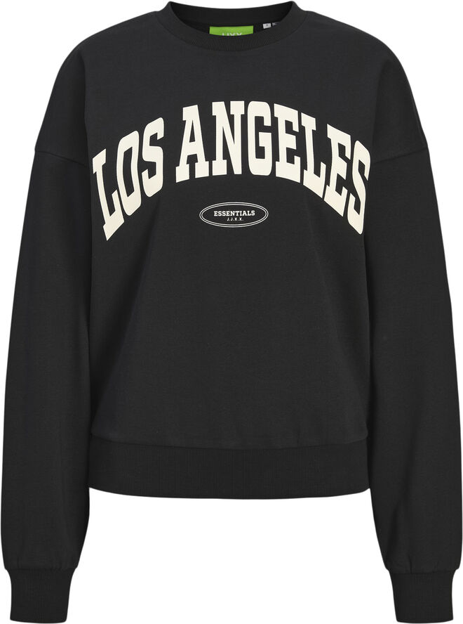 JJXX JXMERLE SPRING RLX SHORT LS CREW SW Black/los angeles