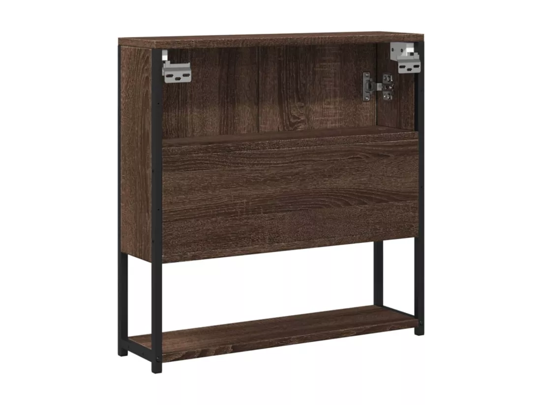 Prolenta Premium - Armoire à miroir de salle de bain chêne marron bois ingénierie