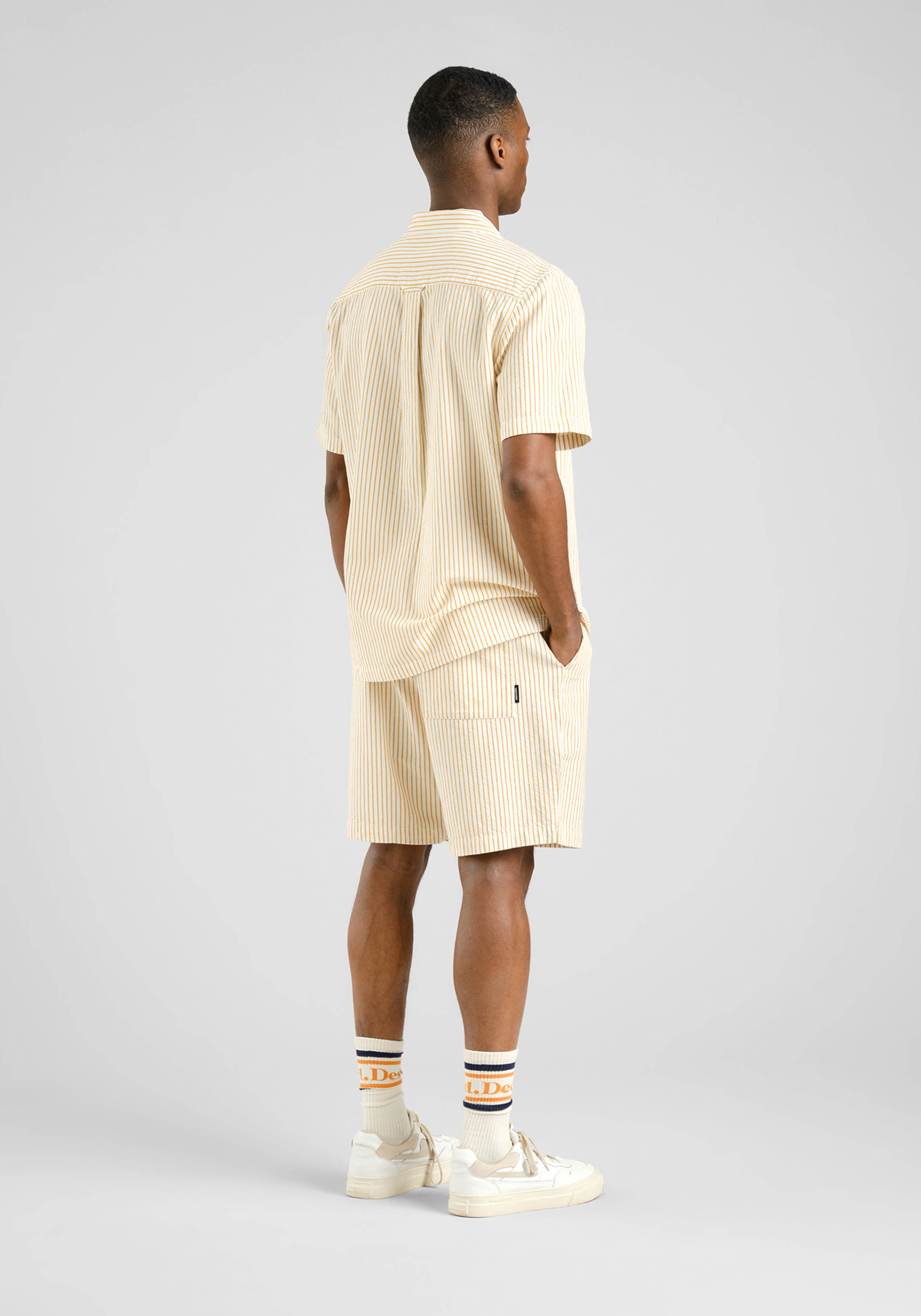 Dedicated Shorts Vejle Work Stripe Yellow