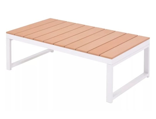LES TENDANCES - Salon extérieur Salon de jardin-blanc-6 places-128x66x65-124342