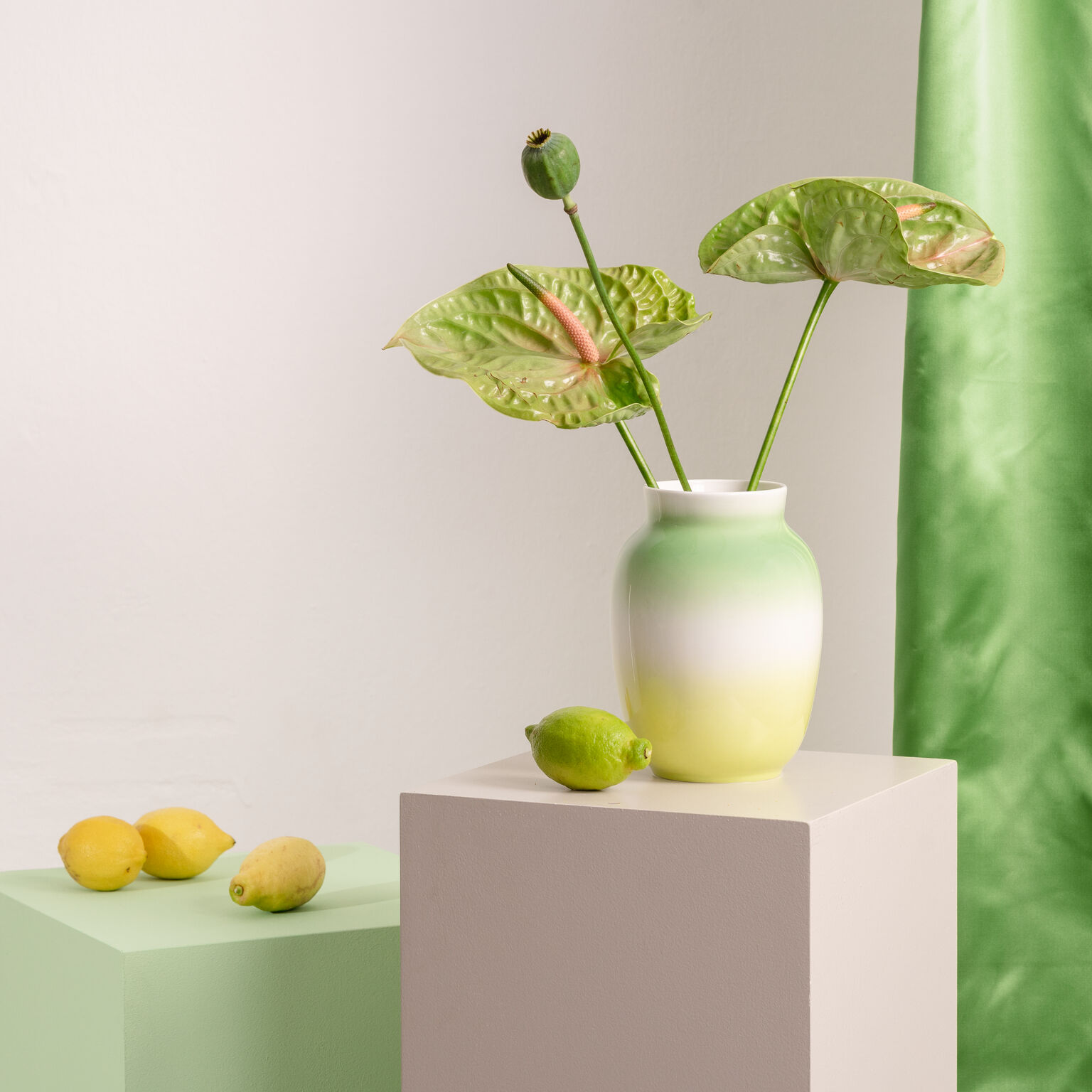 Balance Lime Vase 20 cm