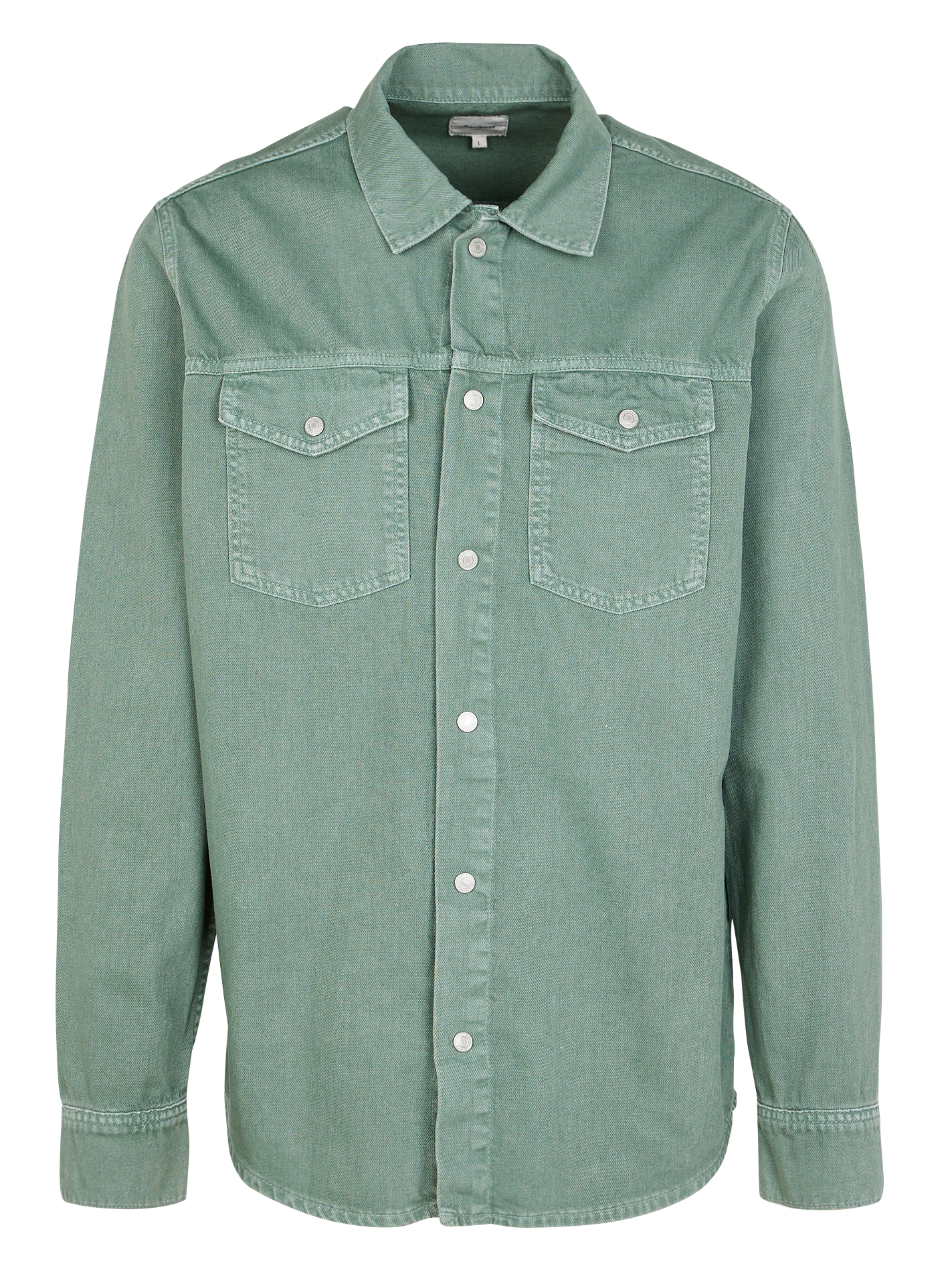 Surchemise col classique en coton | Vert