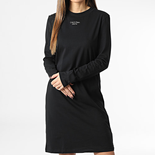 Robe Tee Shirt Manches Longues Femme 9853 Noir