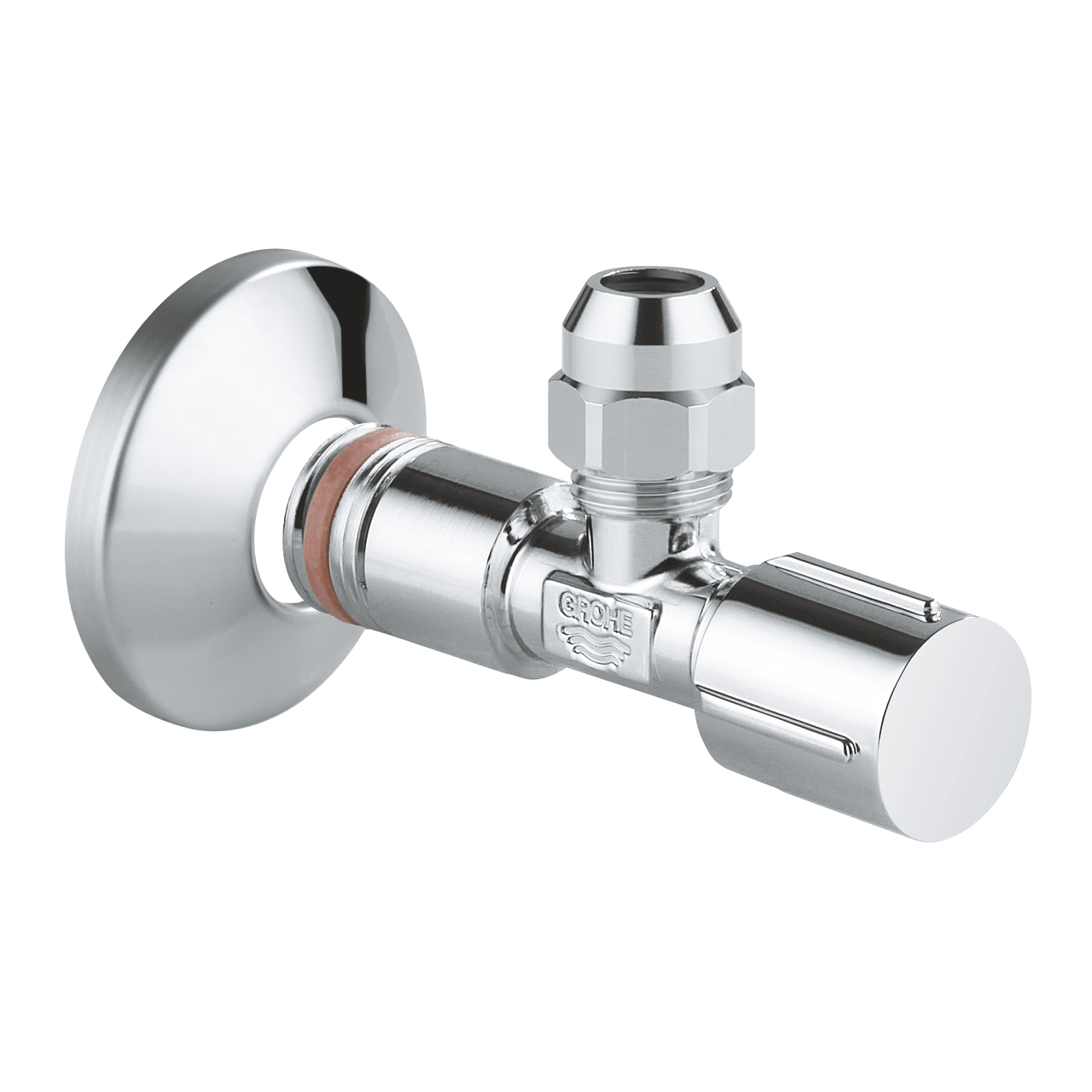 Grohe hoekstopkraan met teflon dichtingsring 1/2''x3/8'' chroom
