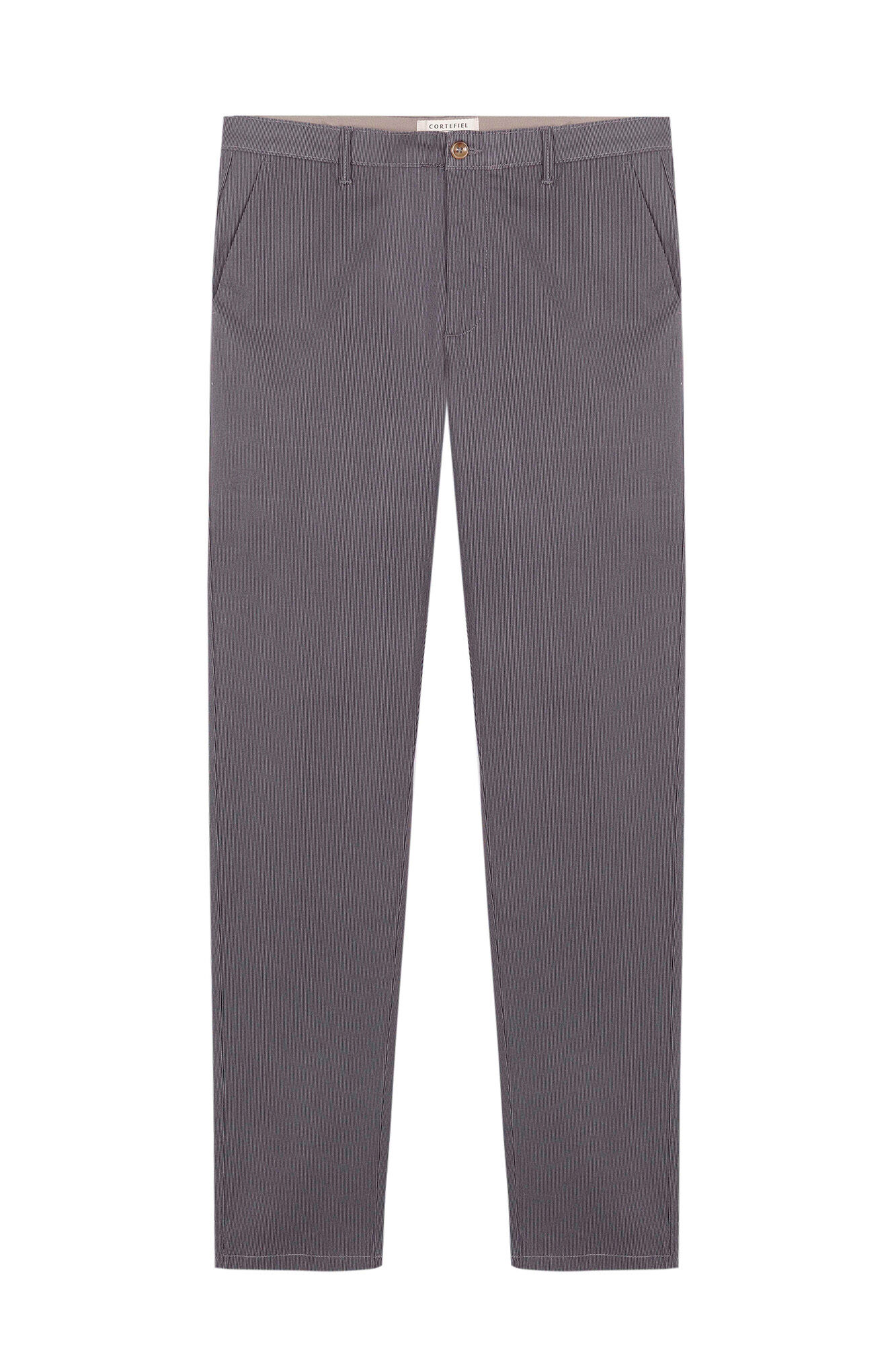 Calça chino estampada de corte slim