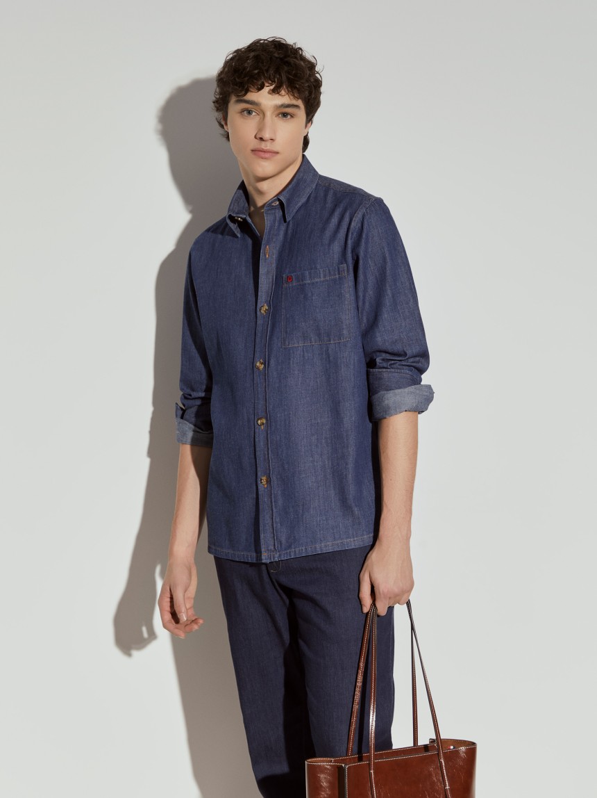 Camisa denim regular fit