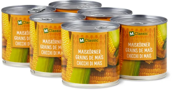 M-Classic Maiskörner, 6er-Pack