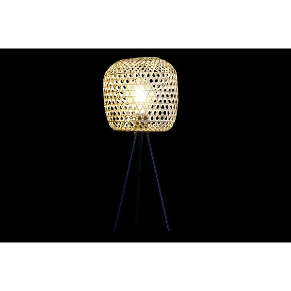 Lampe de bureau noir marron 220 v 50 w tropical (23 x 23 x 56 cm)