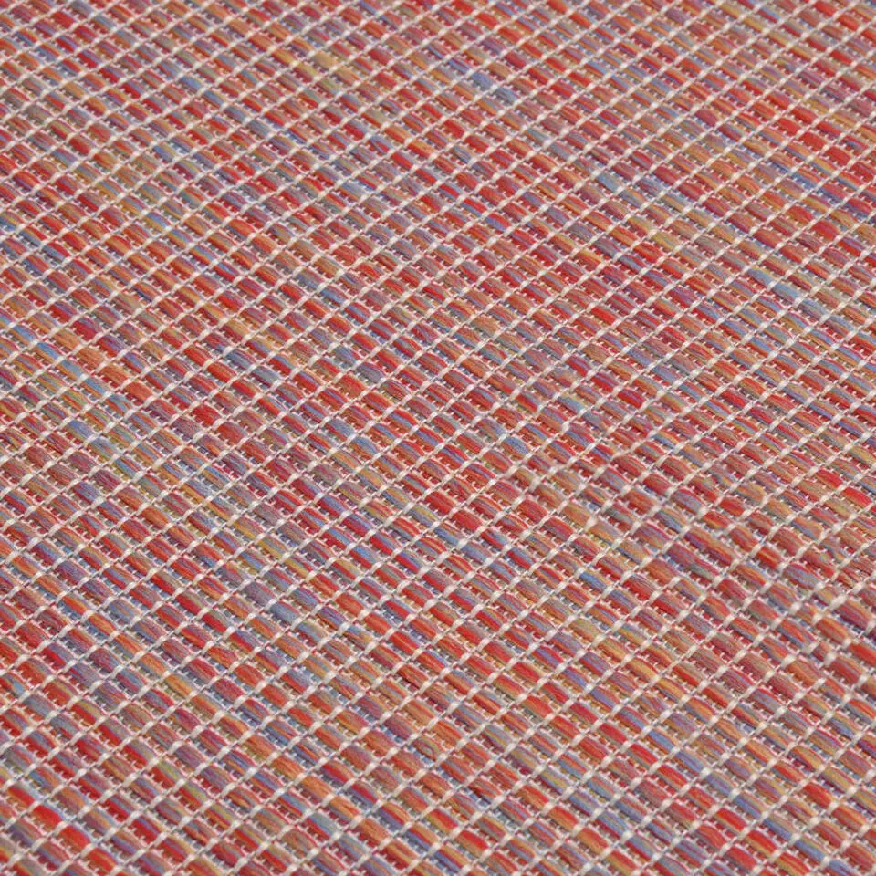 vidaXL - Buitenkleed - Rood - Kunststof - 120 x 170 cm