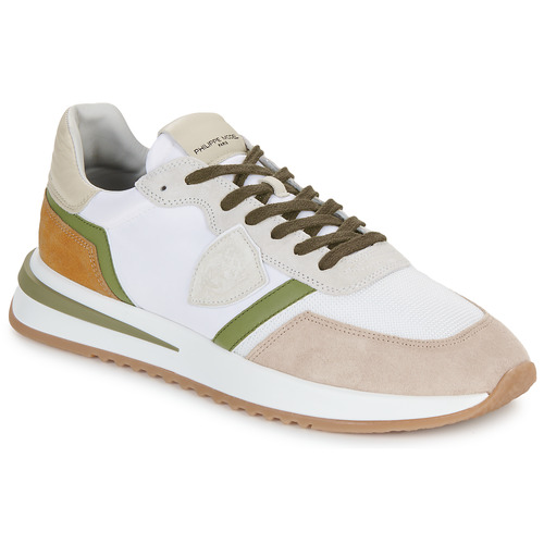 Philippe Model - TROPEZ 2.1 LOW MAN Blanco / Camel / Kaki