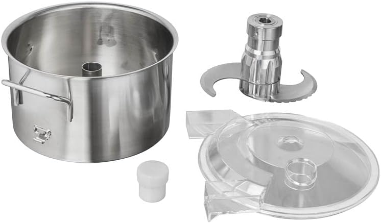 Kutter I 6L Tischkutter I Cutter für Wurst Gemüse Brot I Edelstahl I Vegetables Cutter I Profi-Kutter für Gastronomie