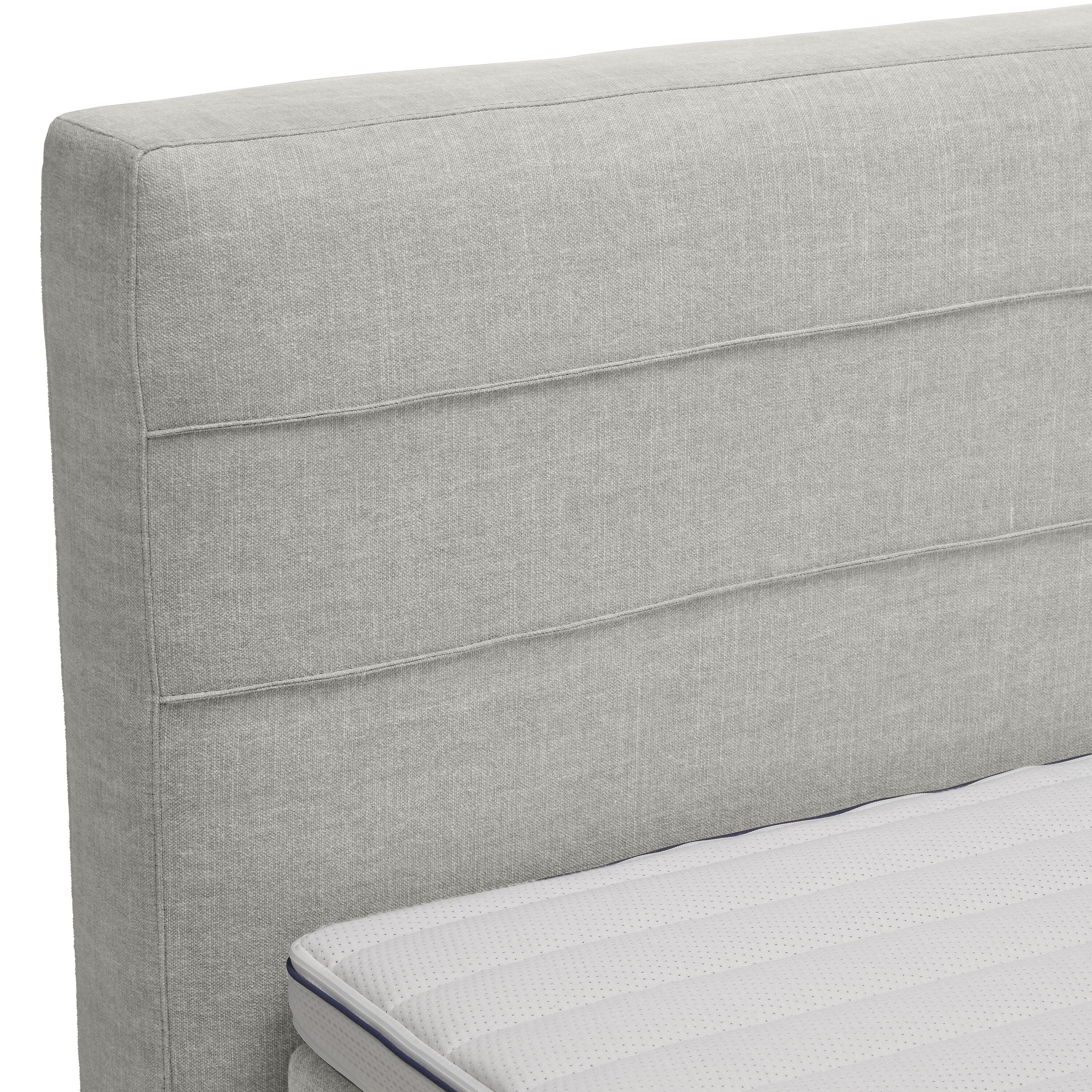 bico GOODNIGHT Boxspringbett - Mausgrau / B: 180.0 cm x T: 200.0 cm