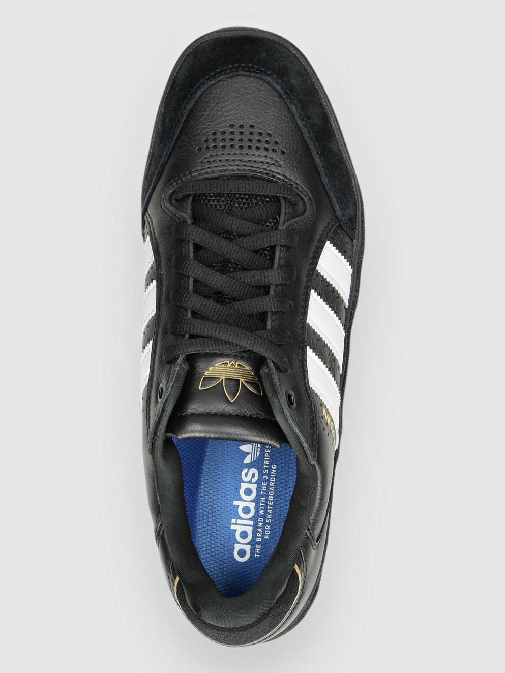 adidas Skateboarding Tyshawn Low Skate Shoes cblack/ftwwht/goldmt