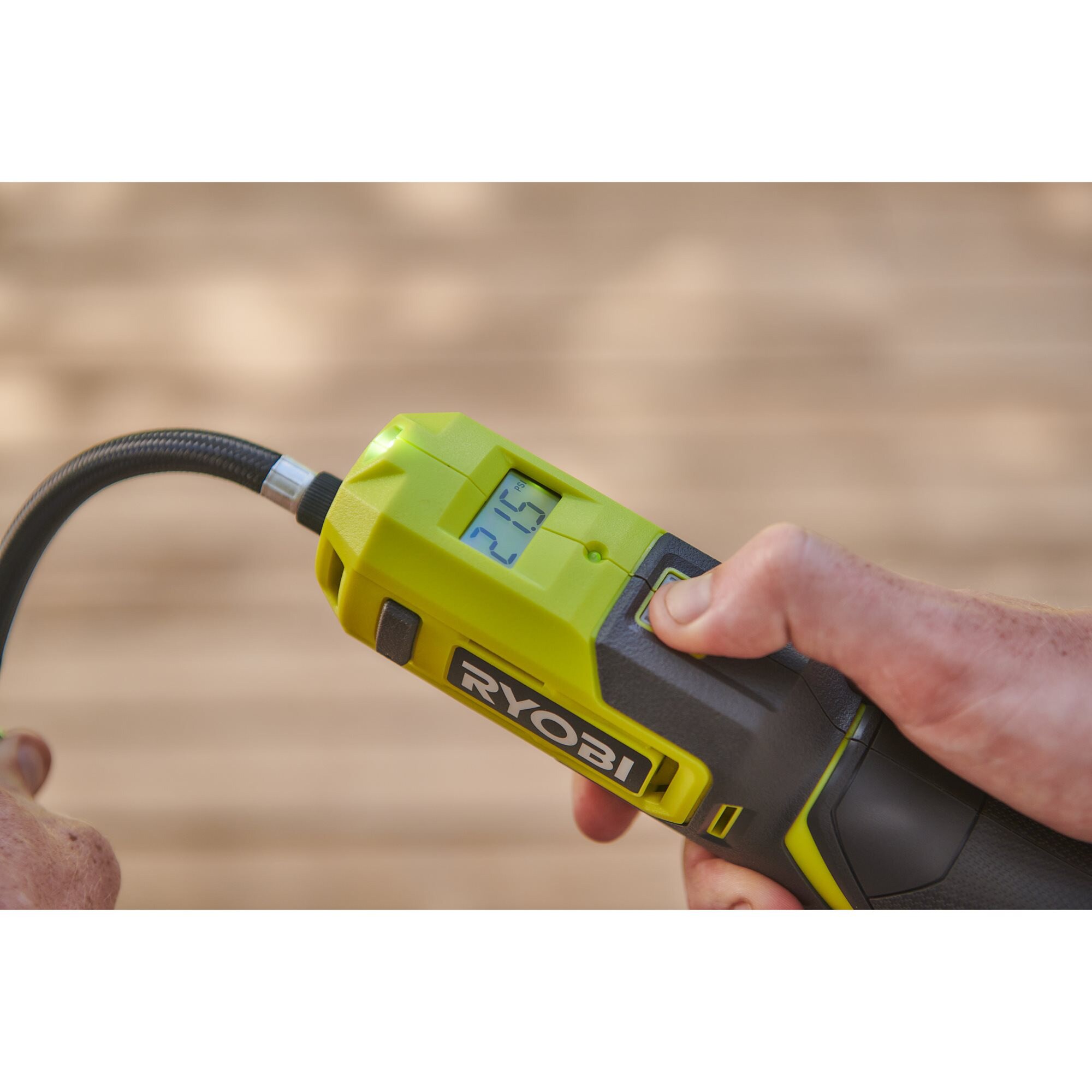 Ryobi Luftpumpe Akku-Mini-Kompressor RI4-0, 4Volt, USB