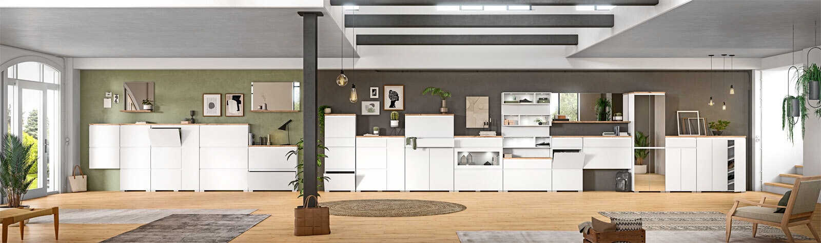 Schuhschrank Shoelove Weiß 95x130x18 cm