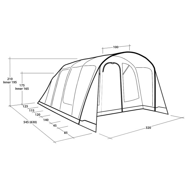 Outwell - Colorado 5 Air - Tente 4 places