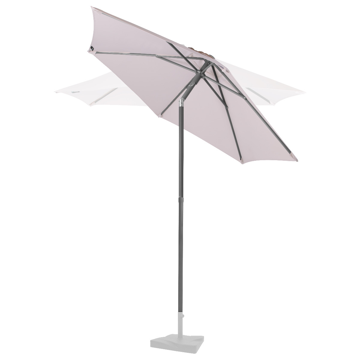VONROC Torbole Ø 200 cm Premium parasol - Beige