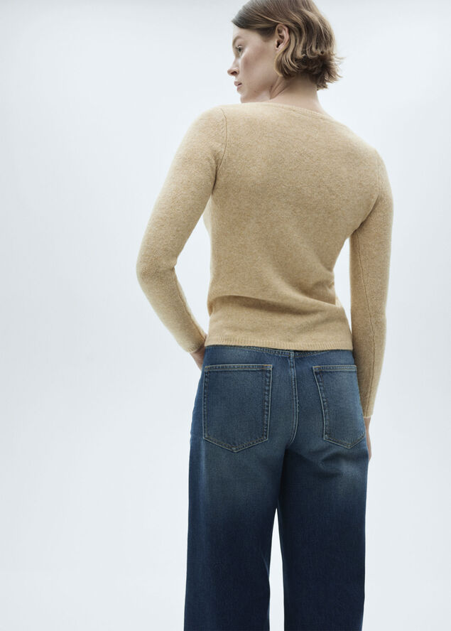 MANGO SWEATER. -- SEEDS Medium brown