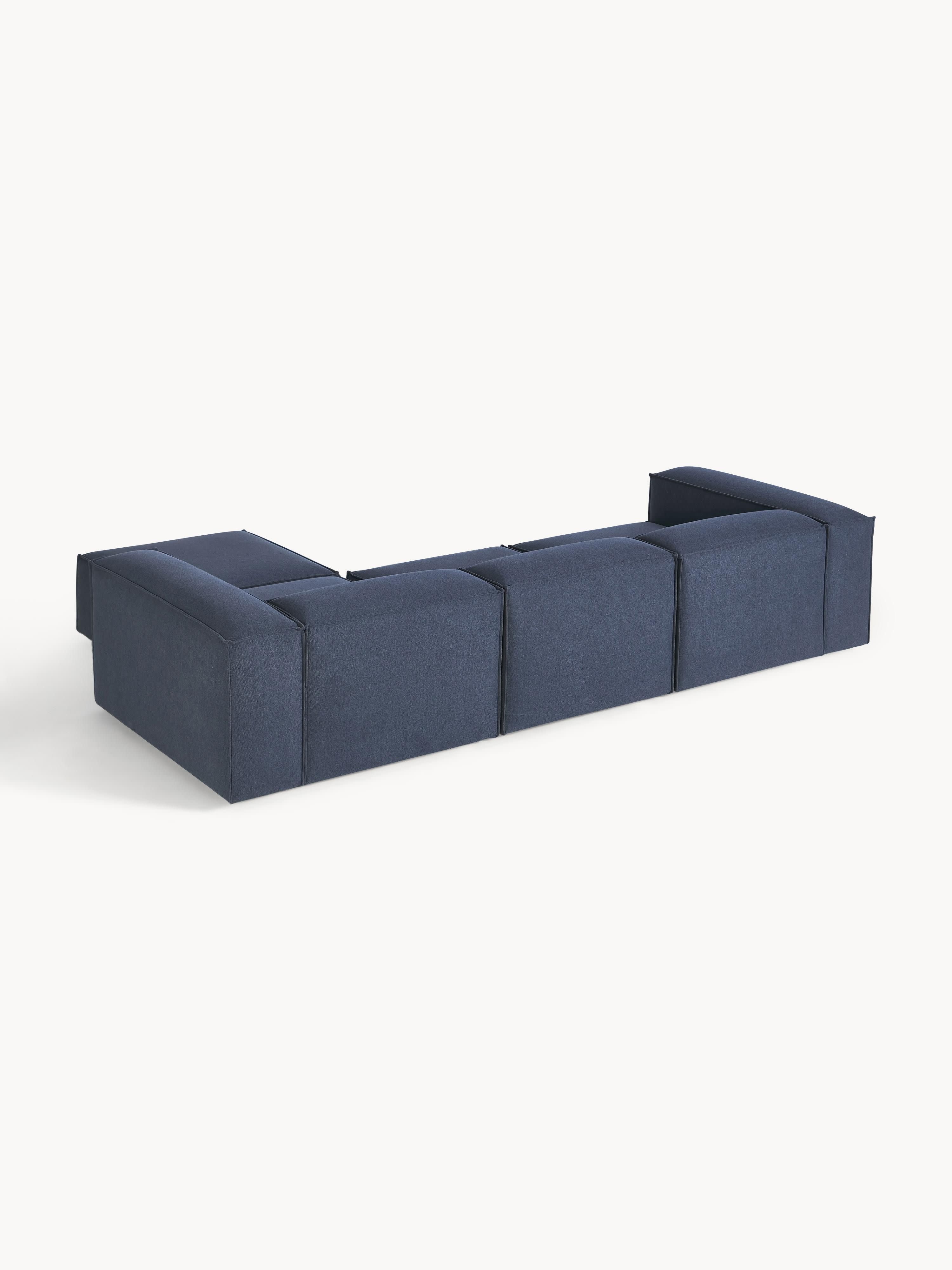 Modulaire bank Lennon (4-zits) met poef (links/rechts)