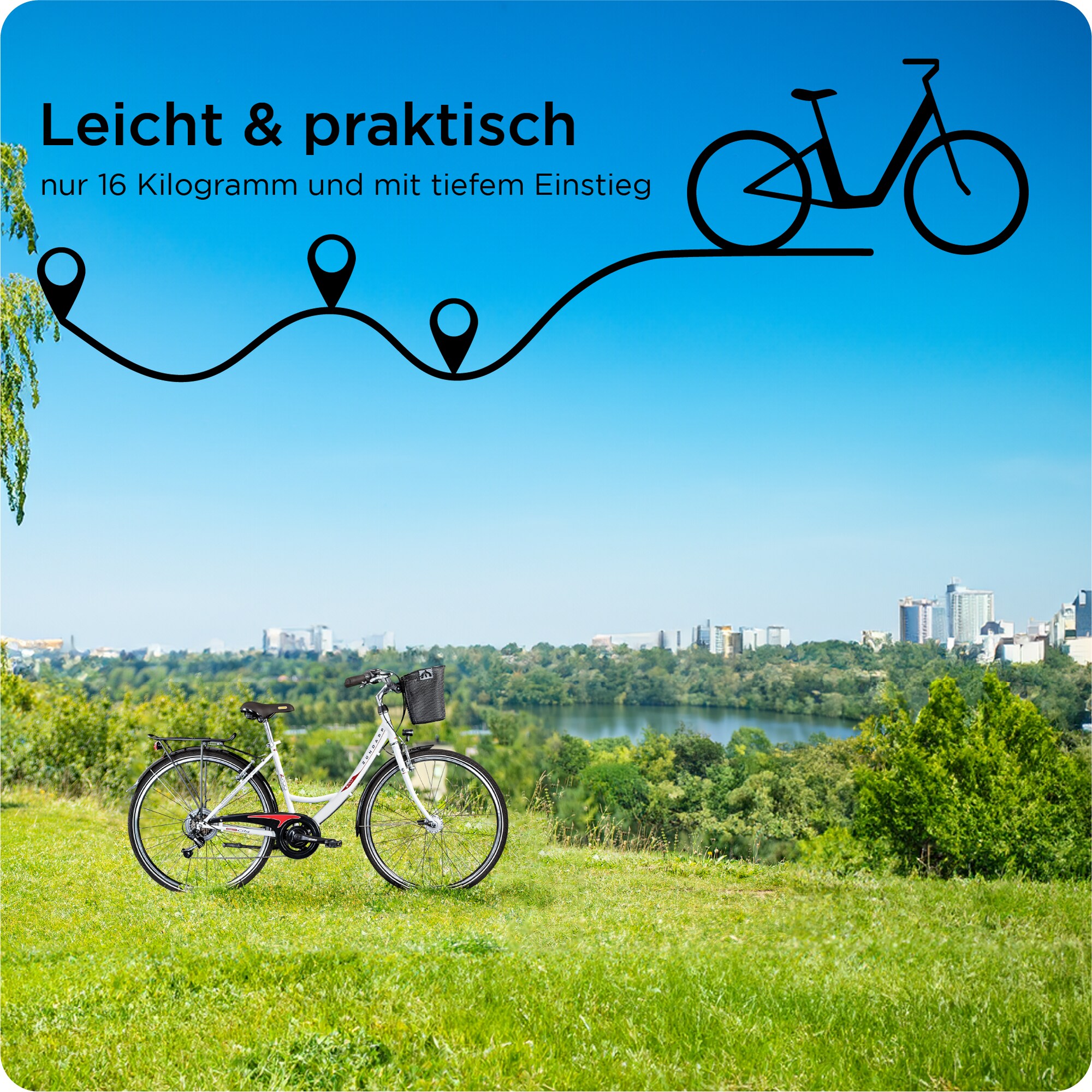 Zündapp Z700 Damenfahrrad 28 Zoll Fahrrad für Damen und Herren ab 150 cm