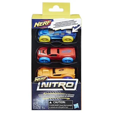 Hasbro Nerf Nitro Soft Racer 3er, sortiert
