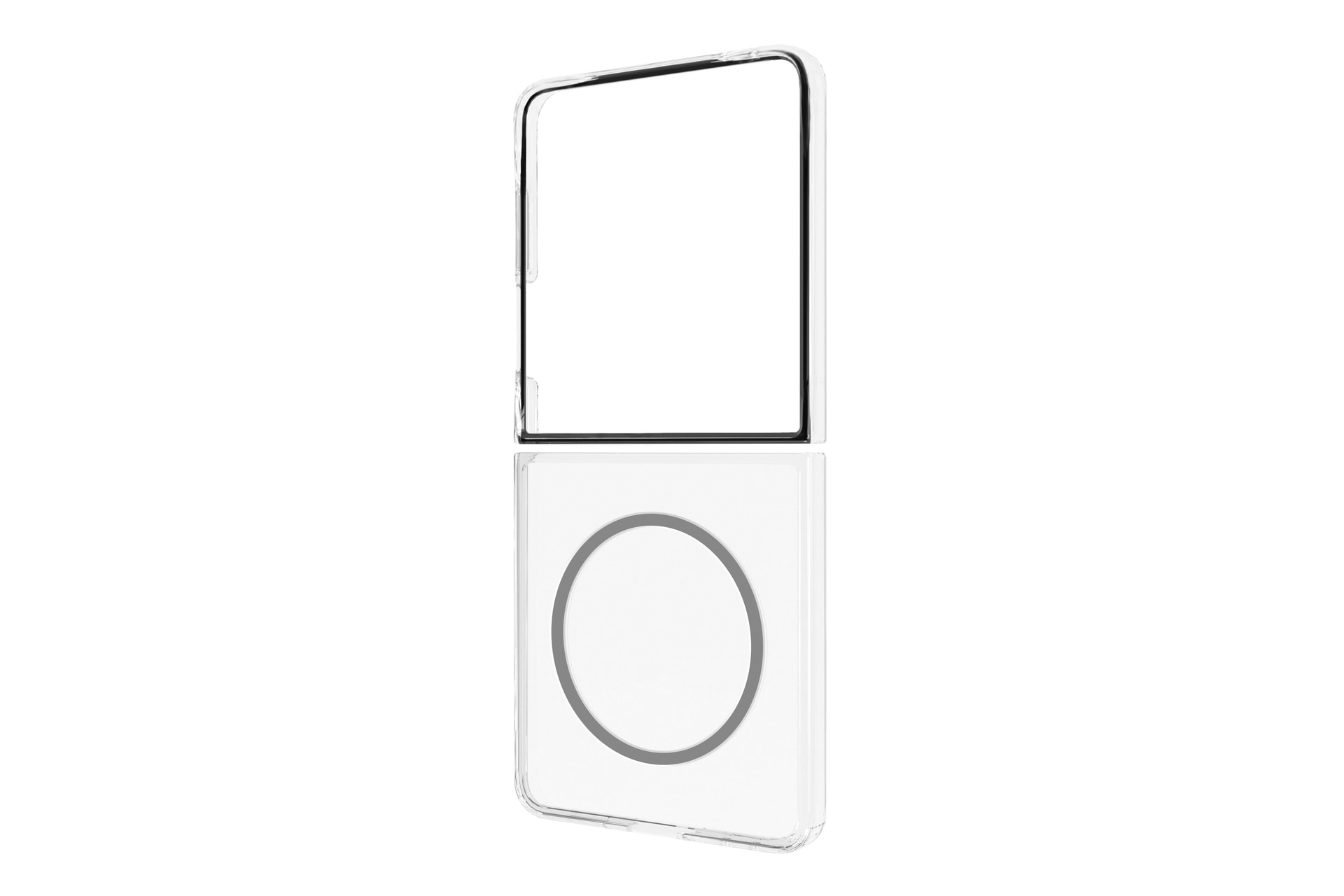 Samsung Handyhülle »Clear Magnet Case für Samsung Galaxy Z Flip7« Samsung Galaxy Z Flip7 Backcover, Schutzhülle, Handyschutzhülle, Case, Schutzcase, stossfest