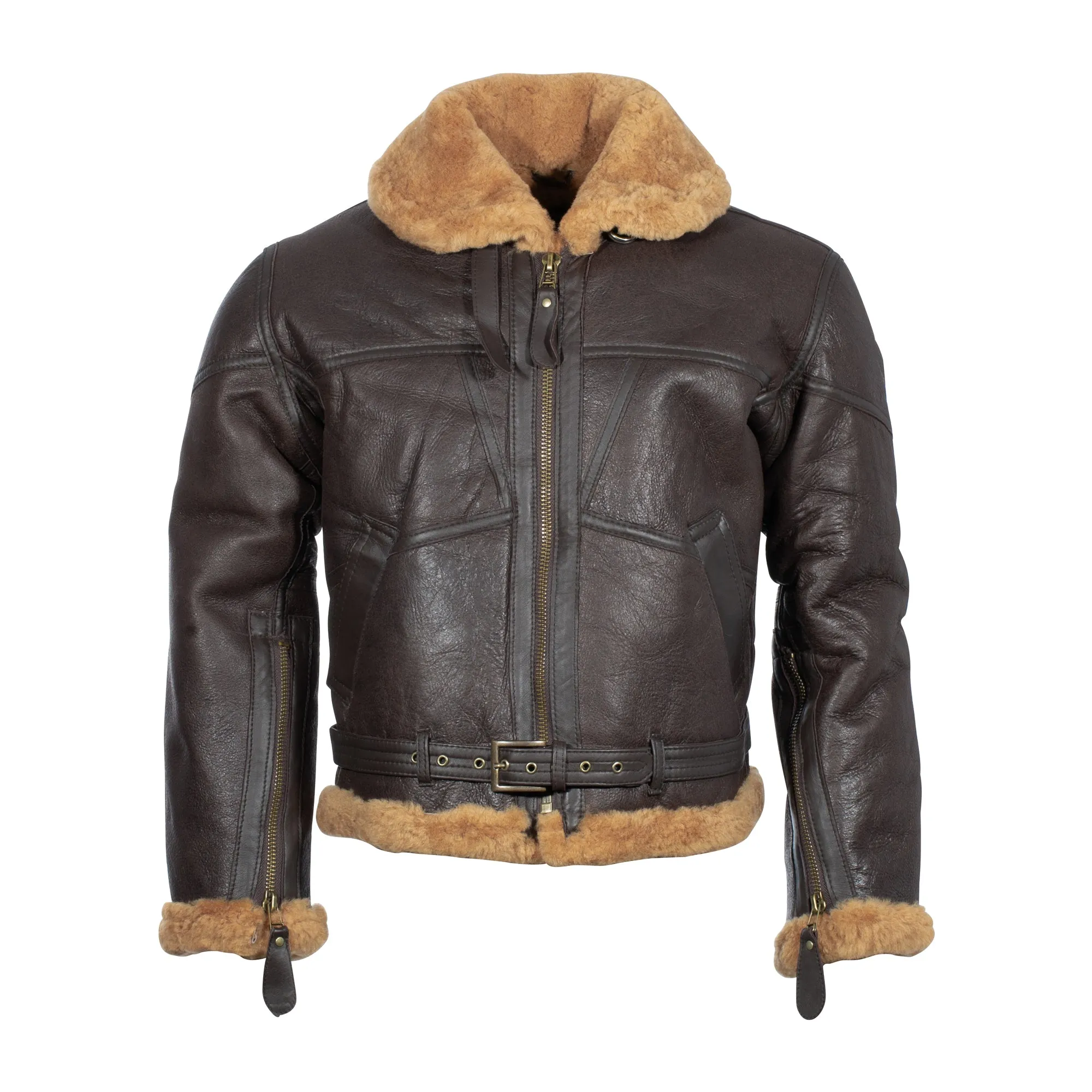 Mil-Tec -  Britische Bomberjacke RAF Lammfell