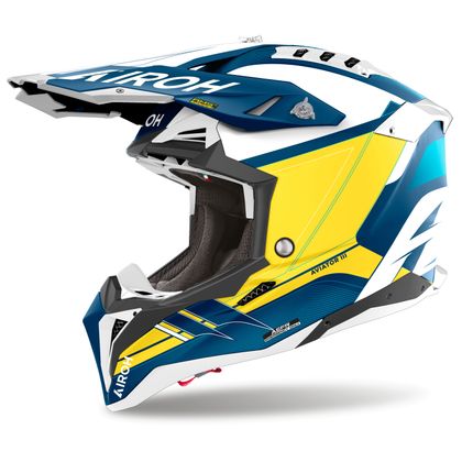 Casque cross Airoh AVIATOR 3 - SABER 2024 - Bleu