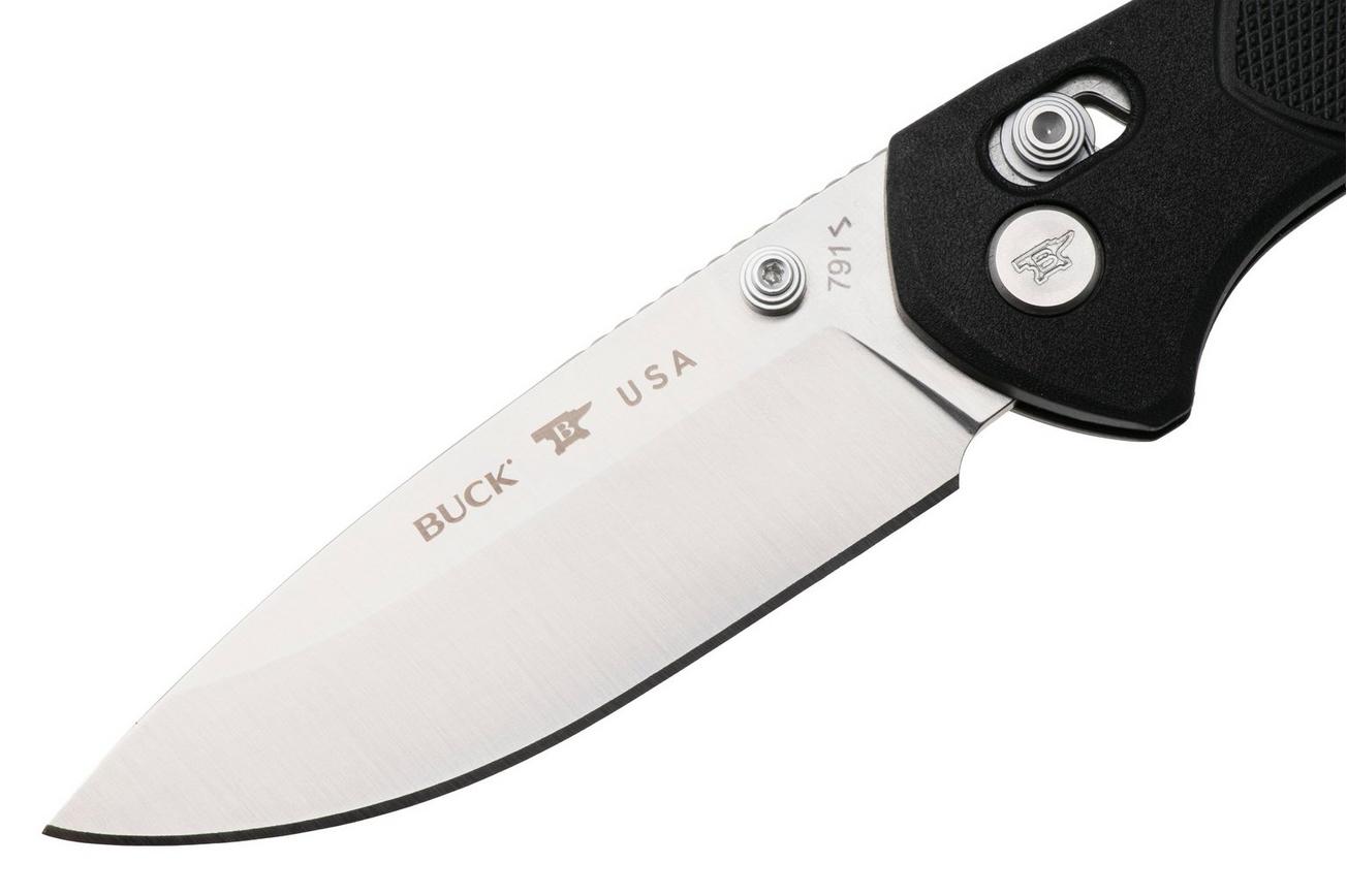 Buck 791 Range Pro 0791BKS1 Satin 154CM, Black FRN, zakmes