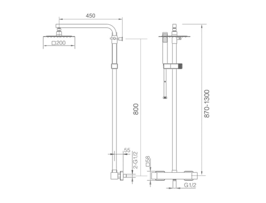IMEX PRODUCTS - Barre et colonne de douche Colonne de douche thermostatique turn clean system imex vigo...