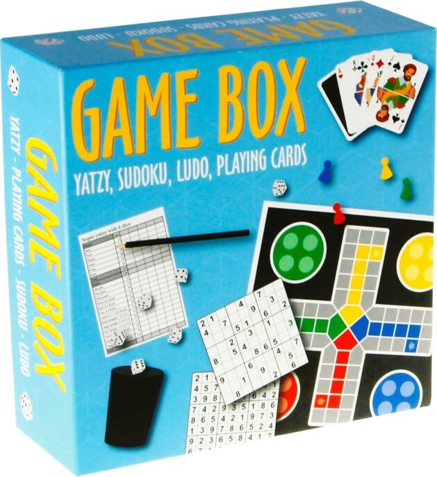 Game Box - Yatzy, Sudoku, Ludo Og Spillekort