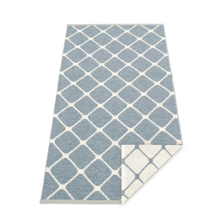 Pappelina - Rex Wendeteppich, 70 x 160 cm, fossil grey / vanilla