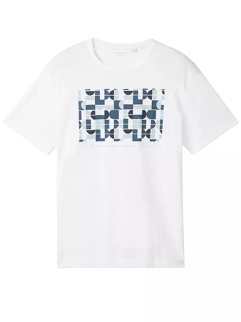 TOM TAILOR T-Shirt weiss