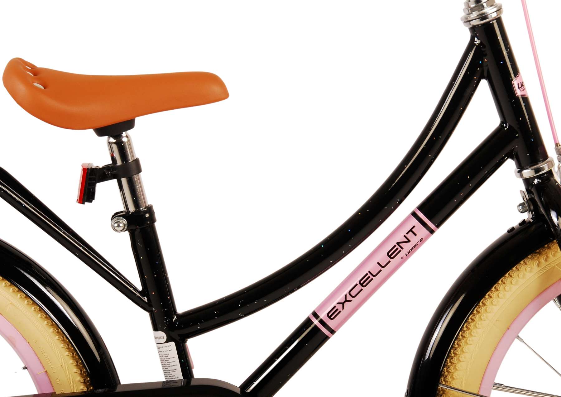 Kinderfahrrad Excellent Fahrrad für Mädchen 18 Zoll Kinderrad Schwarz