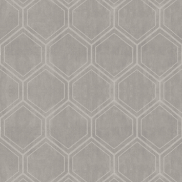 Vliesbehang Hexagon zand 118148