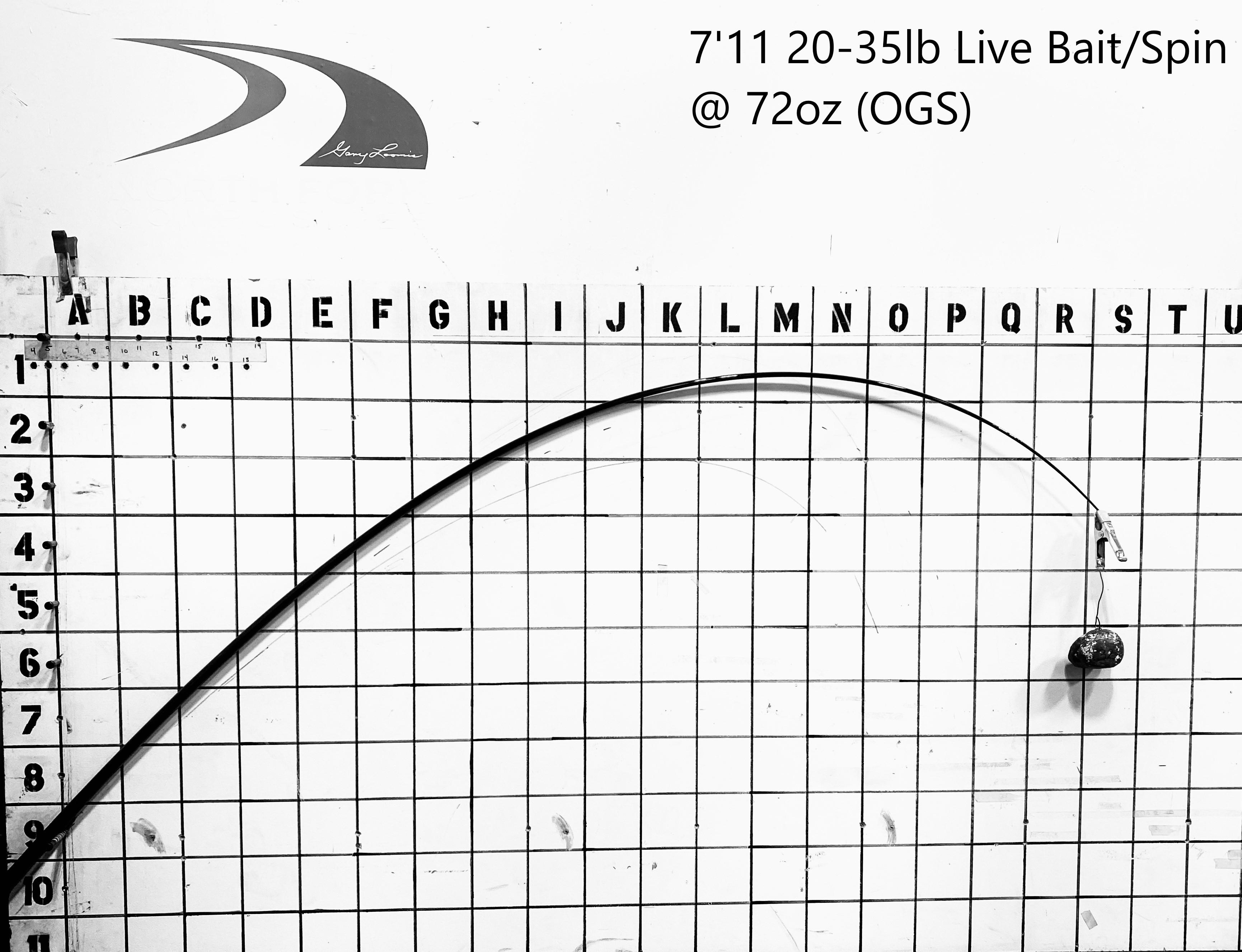 Blank Original Glass 30 2.41m12-30lb, GLOSS BLACKYellowfin/Calico Special