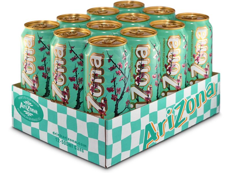 AriZona Green Tea with Honey 12 x 0.5 l Erfrischungsgetränk mit grünem Tee und Honig