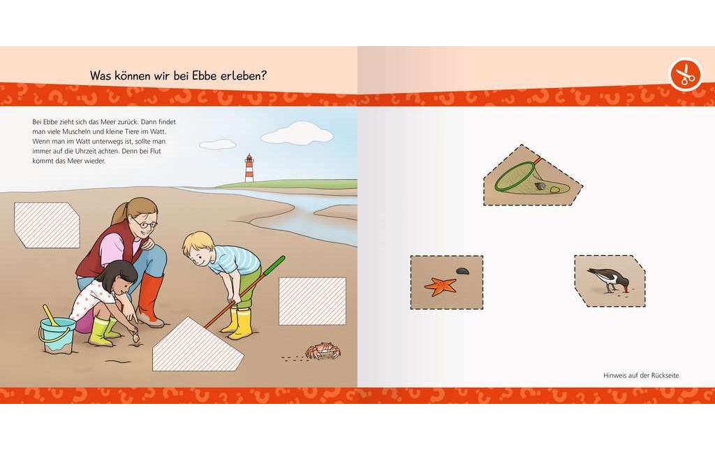 Kinder-Sachbuch WWW junior AKTIV: Am MeerErstes Ausmalen, Rätseln, Schneiden und Kleben