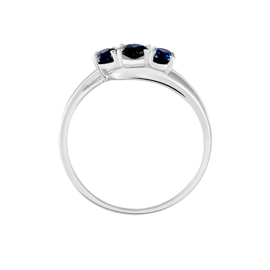 Bague Or Blanc Jaire Saphir