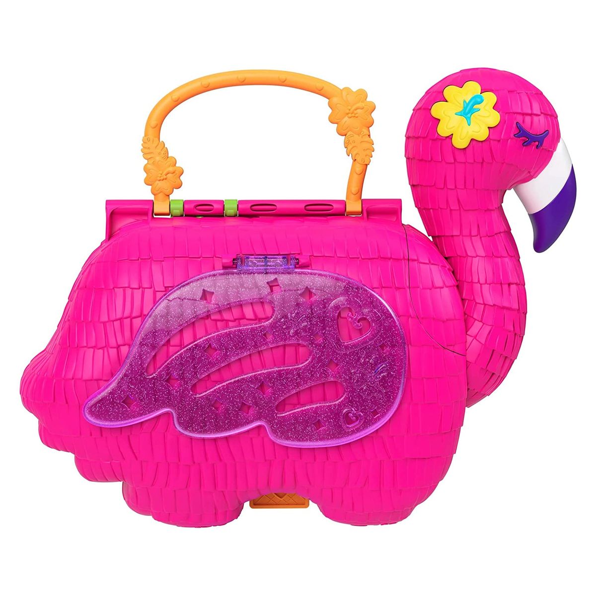 Mattel HGC41 - Polly Pocket - Flamingo-Party inkl. Figuren und Zubehör